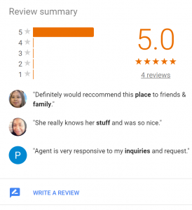 Leave a review on Google
